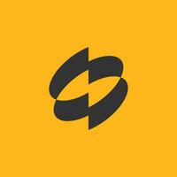 CB thunder cyclone logo. twisted and combination of letter C and B logo vector