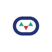 simple penguin trading logo. loss and profit trading logo. geometric penguin face logo vector