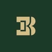 initial letter BK or KB logo. elegant combination of letter B and K. vector