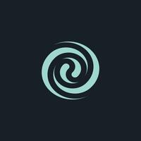 circular water drops wave splash logo. vector