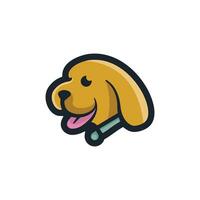 cute and friendly puppy dog logo vector