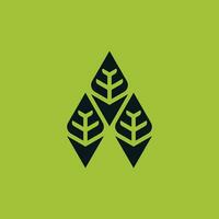 tree three and arrow down direction nature logo vector