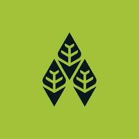 tree three and arrow down direction nature logo vector