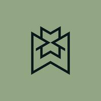 modern letter W upside down arrow logo vector