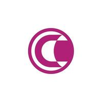 simple and elegant letter C logo vector