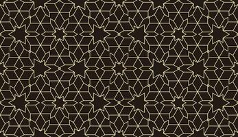abstract elegant cream line and brown background seamless pattern vector