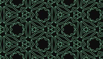 abstract modern tech green lines seamless pattern vector