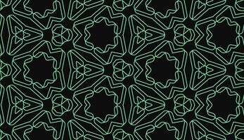 abstract modern tech green lines seamless pattern vector