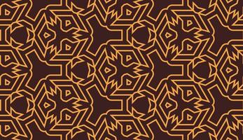 abstract brown geometric lines seamless pattern vector