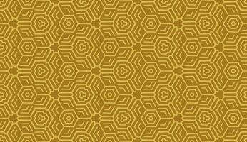 resumen poligonal oro y marrón líneas sin costura modelo vector