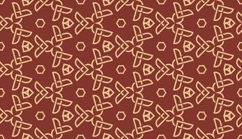 abstract brown lines seamless pattern vector