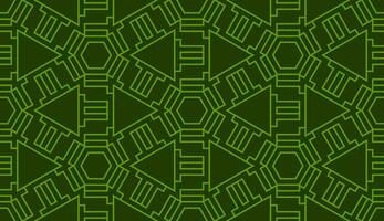 abstract modern green technology digital themed seamless pattern vector