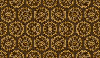 abstract luxury elegant gold and brown floral seamless pattern vector