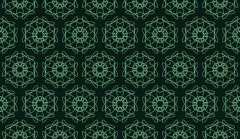 abstract luxury elegant teal green and dark green floral seamless pattern vector