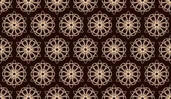 abstract luxury elegant cream and brown floral seamless pattern vector