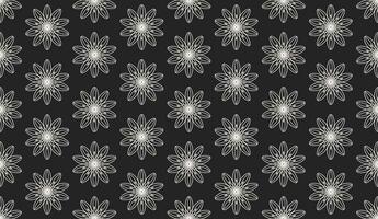 abstract luxury elegant white and dark grey floral seamless pattern vector