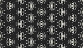 abstract luxury elegant white and dark grey floral seamless pattern vector