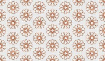 abstract luxury elegant brown and white floral seamless pattern vector