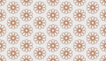 abstract luxury elegant brown and white floral seamless pattern vector