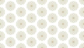 abstract luxury elegant gold brown and white floral seamless pattern vector