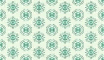 abstract luxury elegant green and light green floral seamless pattern vector