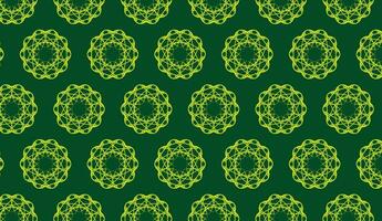 abstract luxury elegant green and dark green floral seamless pattern vector