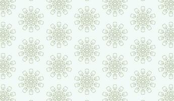 abstract luxury elegant green and white floral seamless pattern vector