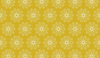 resumen lujo elegante blanco y amarillo floral sin costura modelo vector