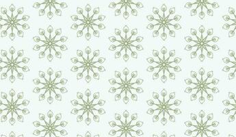 abstract luxury elegant green and white floral seamless pattern vector