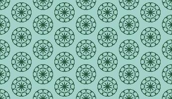 abstract luxury elegant dark green and turquoise green floral seamless pattern vector