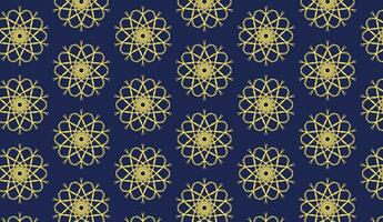 abstract luxury elegant yellow and navy floral seamless pattern vector