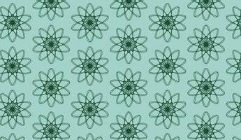 abstract luxury elegant dark green and turquoise green floral seamless pattern vector