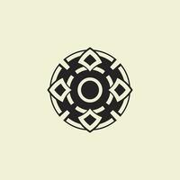 Initial letter O ornamental circle Uniting Artistic Flair with Modern Simplicity vector