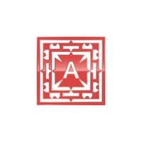 Initial letter A logo, elegant square emblem pattern. vector