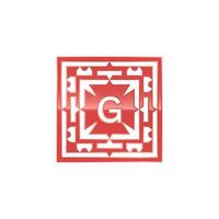 Initial letter G logo, elegant square emblem pattern. vector