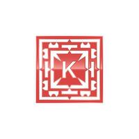 Initial letter K logo, elegant square emblem pattern. vector