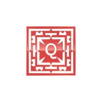 Initial letter Q logo, elegant square emblem pattern. vector