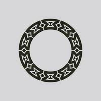 abstract art decorative circle ornamental pattern frame vector