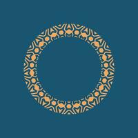 abstract art decorative circle ornamental pattern frame vector