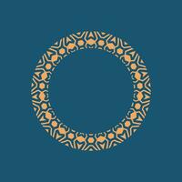 abstract art decorative circle ornamental pattern frame vector