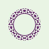abstract art decorative circle ornamental pattern frame vector