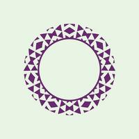 abstract art decorative circle ornamental pattern frame vector