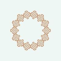 abstract art decorative circle ornamental pattern frame vector