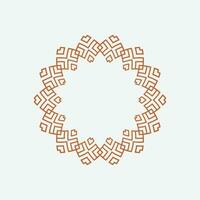 abstract art decorative circle ornamental pattern frame vector