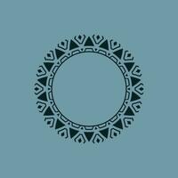 abstract art decorative circle ornamental pattern frame vector