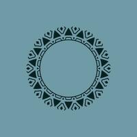 abstract art decorative circle ornamental pattern frame vector