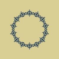 abstract art decorative circle ornamental pattern frame vector