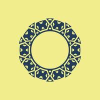 abstract art decorative circle ornamental pattern frame vector