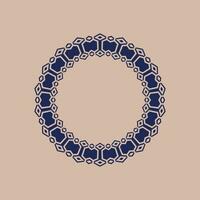 abstract art decorative circle ornamental pattern frame vector