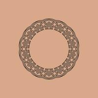 abstract art decorative circle ornamental pattern frame vector